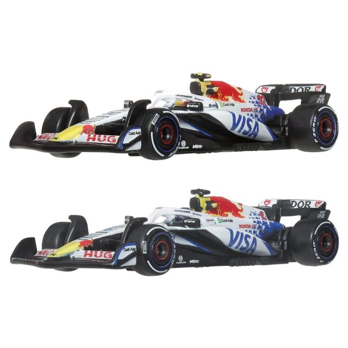 Formula 1 Hot Wheels Premium Die-Cast Vehicle 2-Pack 1:64 Team Visa Cash App Racing Bulls