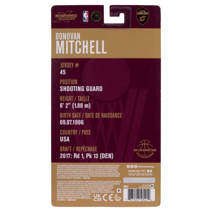 NBA SportsPicks Action Figure Donovan Mitchell (Cleveland Cavaliers) 15 cm