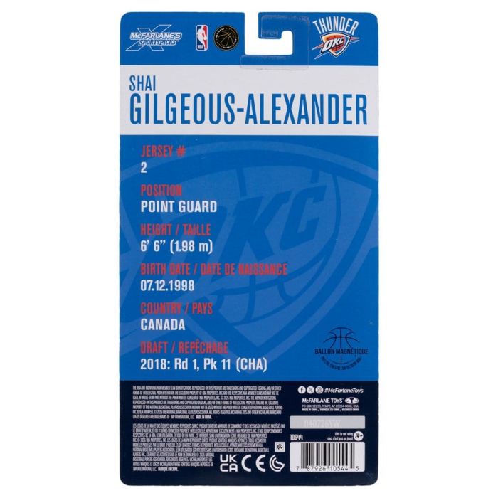 NBA SportsPicks Action Figure Shai Gilgeous-Alexander (Oklahoma City Thunder) 16 cm