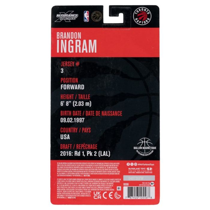 NBA SportsPicks Action Figure Brandon Ingram (Toronto Raptors) 16 cm