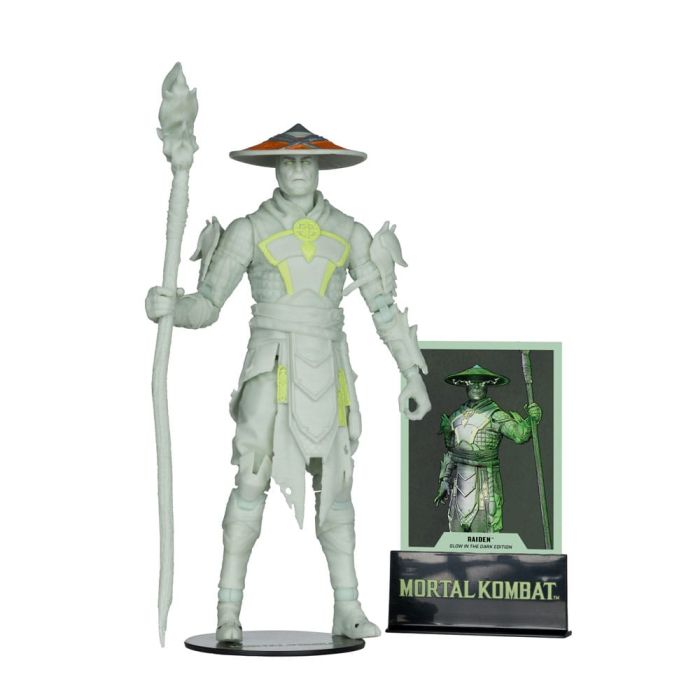 Mortal Kombat Action Figure Glow in the Dark Edition Raiden (Gold Label) 18 cm