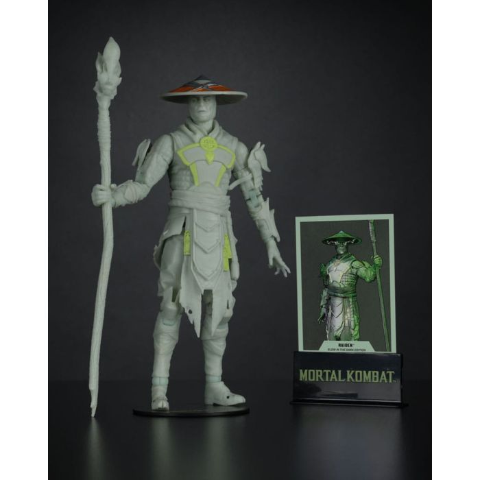 Mortal Kombat Action Figure Glow in the Dark Edition Raiden (Gold Label) 18 cm