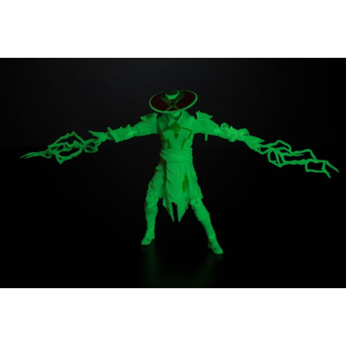Mortal Kombat Action Figure Glow in the Dark Edition Raiden (Gold Label) 18 cm