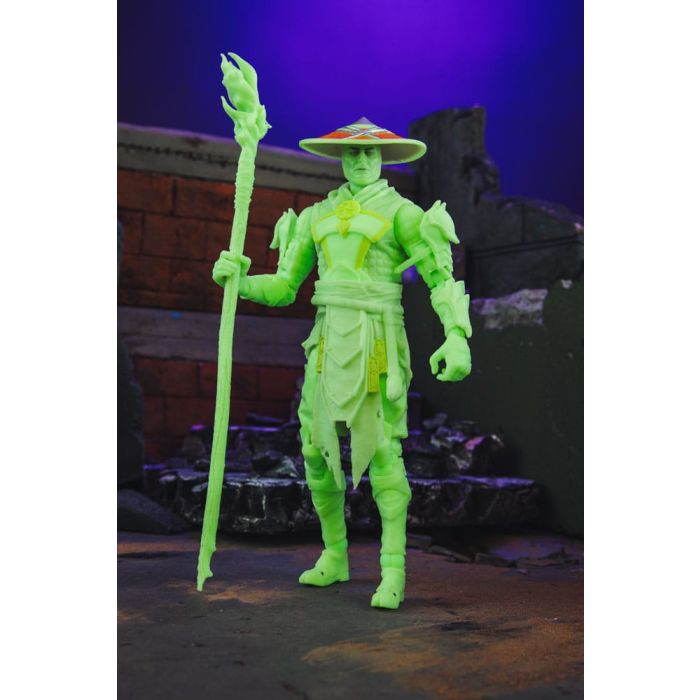 Mortal Kombat Action Figure Glow in the Dark Edition Raiden (Gold Label) 18 cm