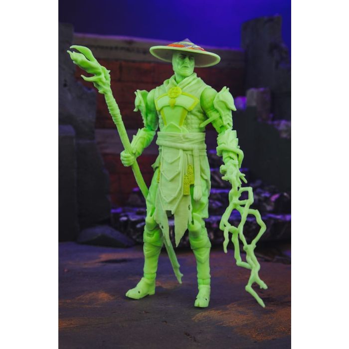 Mortal Kombat Action Figure Glow in the Dark Edition Raiden (Gold Label) 18 cm