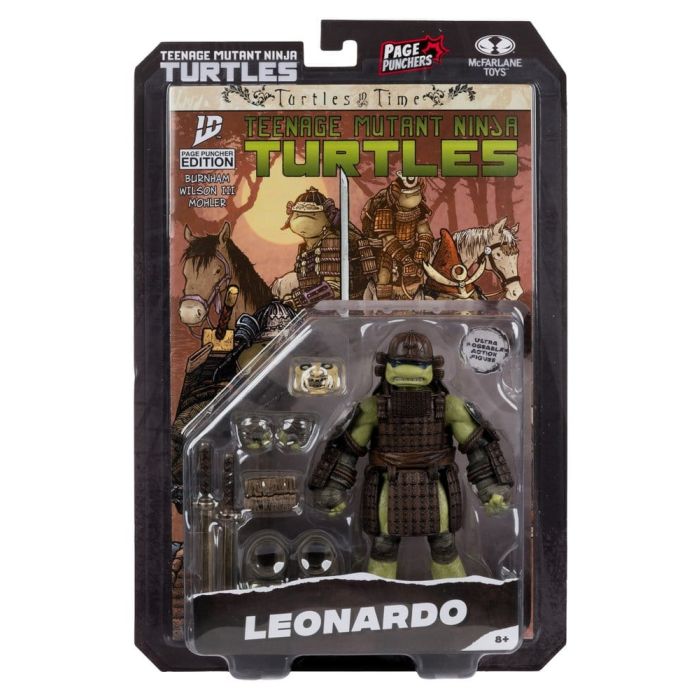 Teenage Mutant Ninja Turtles Page Punchers Action Figure Leonardo (Turtles in Time) 13 cm