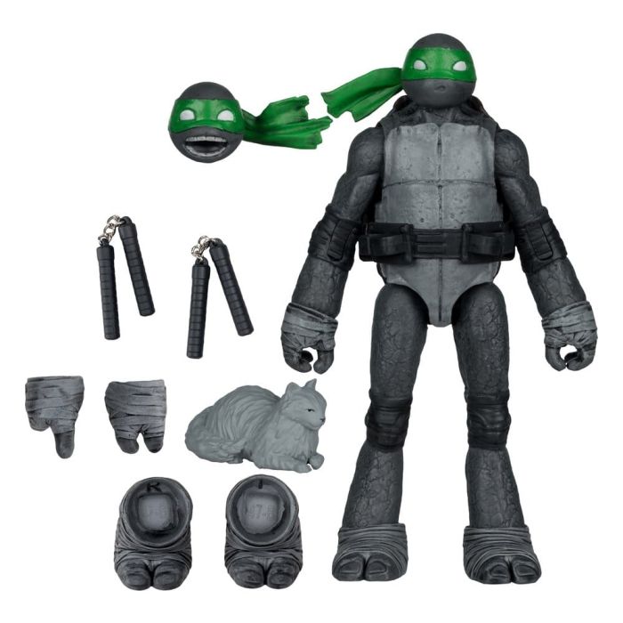 Teenage Mutant Ninja Turtles Page Punchers Action Figure Michelangelo (Black White & Green) (Red Platinum Edition) 13 cm