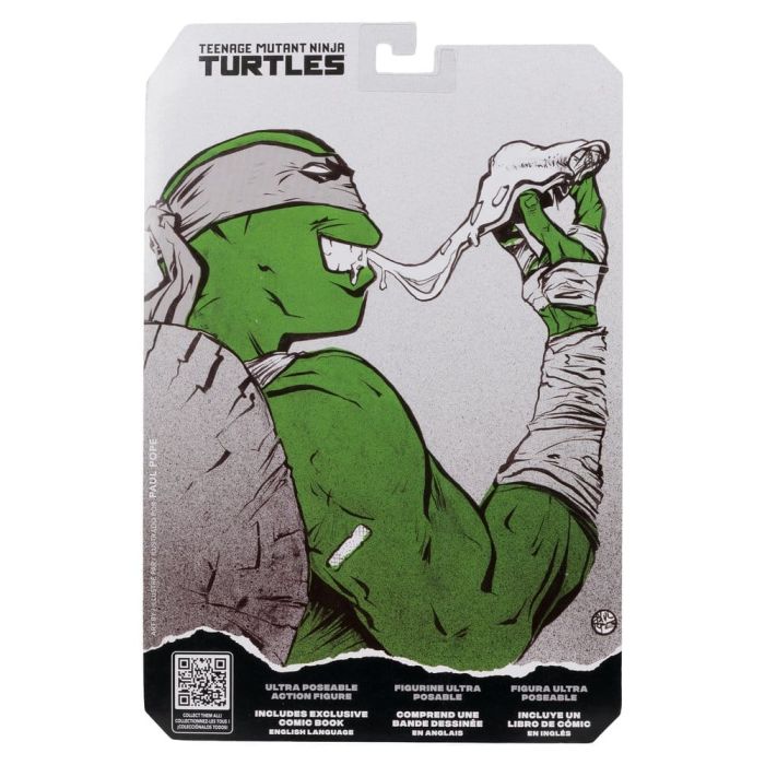Teenage Mutant Ninja Turtles Page Punchers Action Figure Michelangelo (Black White & Green) (Red Platinum Edition) 13 cm