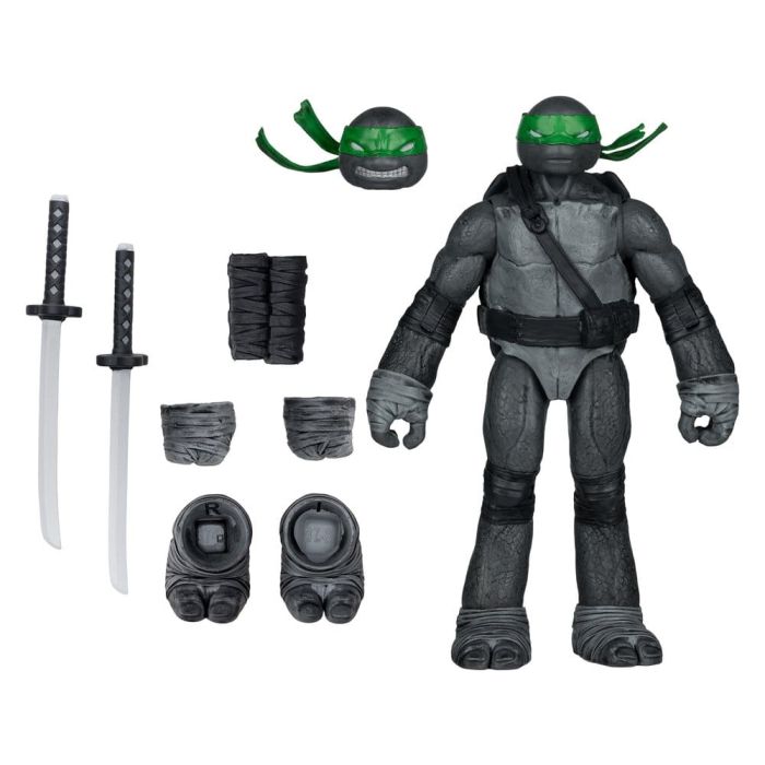 Teenage Mutant Ninja Turtles Page Punchers Action Figure Leonardo (Black White & Green) (Red Platinum Edition) 13 cm