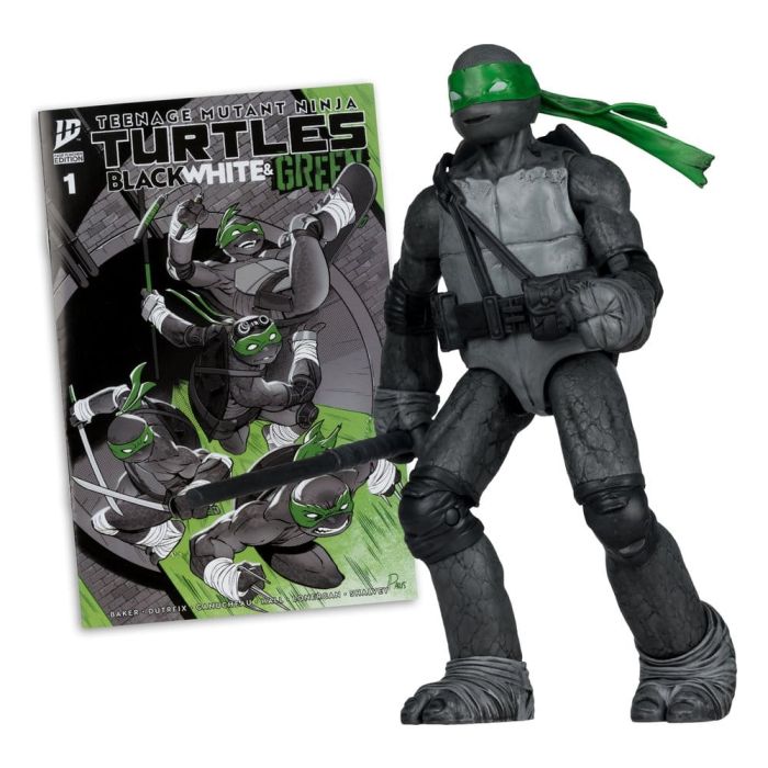 Teenage Mutant Ninja Turtles Page Punchers Action Figure Donatello (Black White & Green ) (Red Platinum Edition) 13 cm