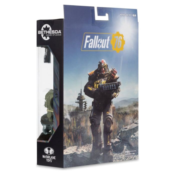 Fallout 76 Gaming Edition Action Figure T-45 Military Armor (Red Platinum Edition) 20 cm