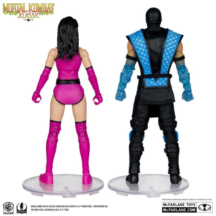 Mortal Kombat Action Figure 2-Pack Sub-Zero vs. Mileena (Klassiks) 18 cm