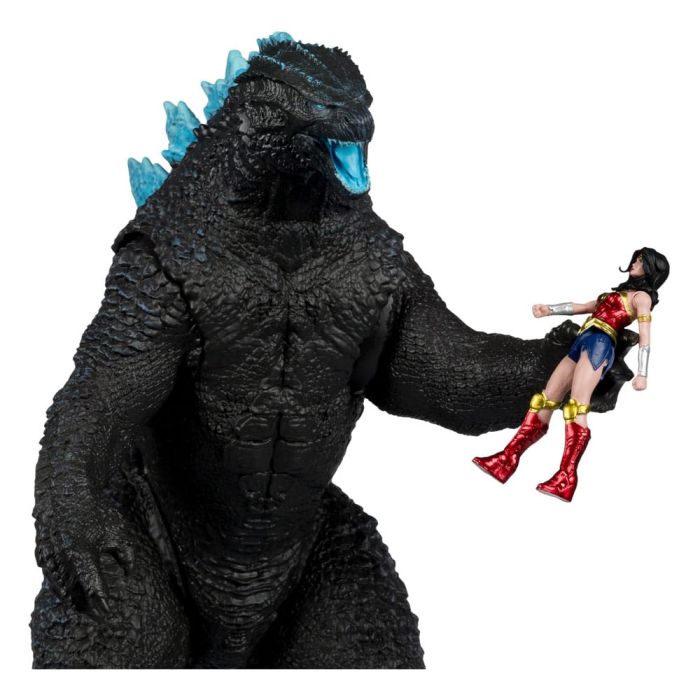DC Justice League Monsterverse DC Multiverse Action Figures 2-Pack Wonder Woman Vs. Atomic Blast Godzilla 18 cm 
