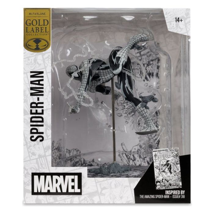 Marvel PVC Statue !/10 Spider-Man (Line Art) (The Amazing Spider-Man #318) (Gold Label) 17 cm