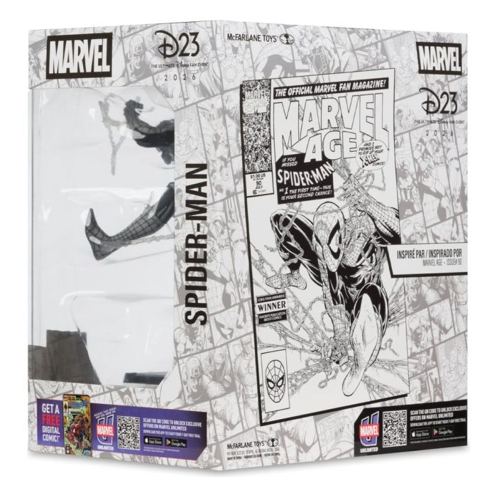 Marvel PVC Statue 1/10 Spider-Man (Marvel Age #90) (Line Art) 18 cm