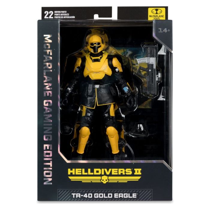 Helldivers II McFarlane Gaming Edition Action Figure T4-40 Gold Eagle 18 cm