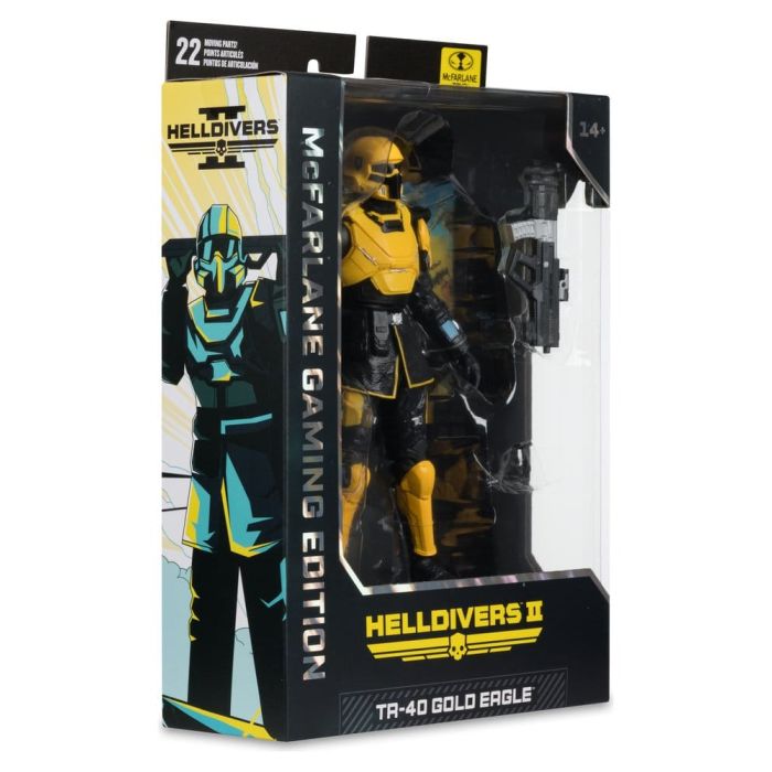 Helldivers II McFarlane Gaming Edition Action Figure T4-40 Gold Eagle 18 cm