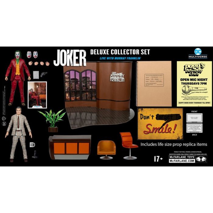 Joker DC Multiverse (Joker Movie) Deluxe Colllector Action Figure The Joker (Live with Murray Franklin) Limited Edition 18 cm