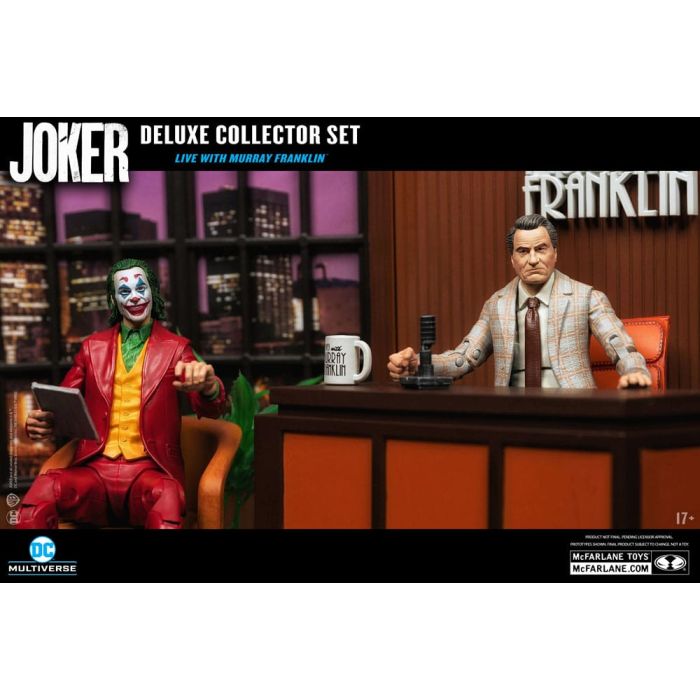 Joker DC Multiverse (Joker Movie) Deluxe Colllector Action Figure The Joker (Live with Murray Franklin) Limited Edition 18 cm