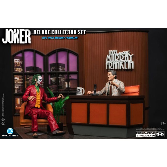 Joker DC Multiverse (Joker Movie) Deluxe Colllector Action Figure The Joker (Live with Murray Franklin) Limited Edition 18 cm
