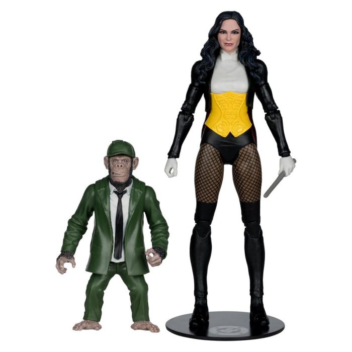 DC Multiverse McFarlane Action Figure Zatanna with Detective Chimp Collector Edition #53 18 cm