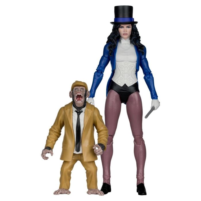 DC Multiverse McFarlane Action Figure Zatanna with Detective Chimp Collector Edition #53 18 cm