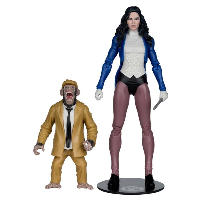 DC Multiverse McFarlane Action Figure Zatanna with Detective Chimp Collector Edition #53 18 cm