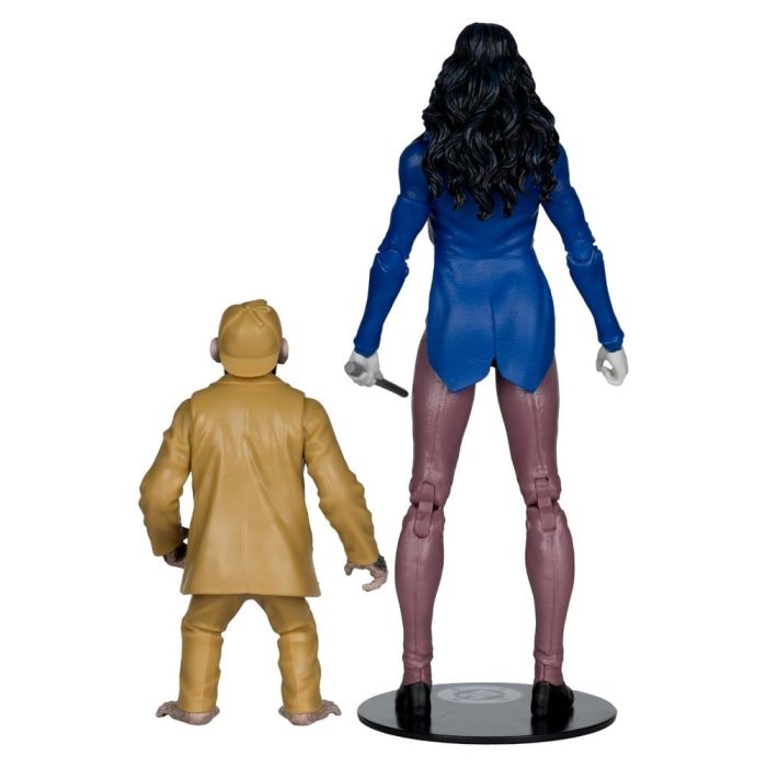 DC Multiverse McFarlane Action Figure Zatanna with Detective Chimp Collector Edition #53 18 cm