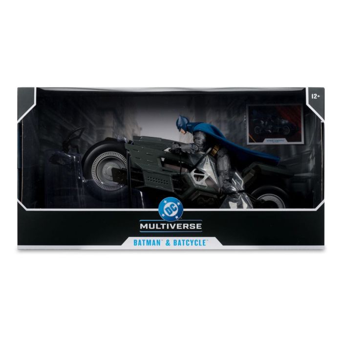 The Flash DC Multiverse Vehicle Batcycle with Batman  