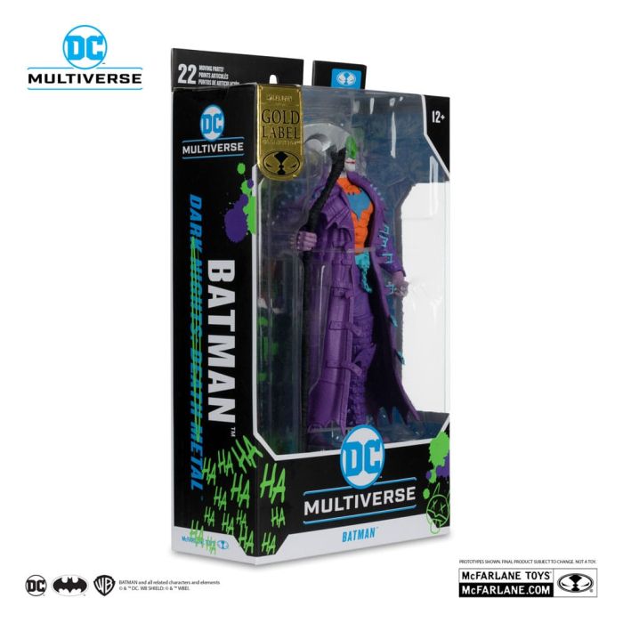 DC Multiverse Action Figure Batman (Dark Nights: Death Metal) Jokerized (Gold Label) 18 cm
