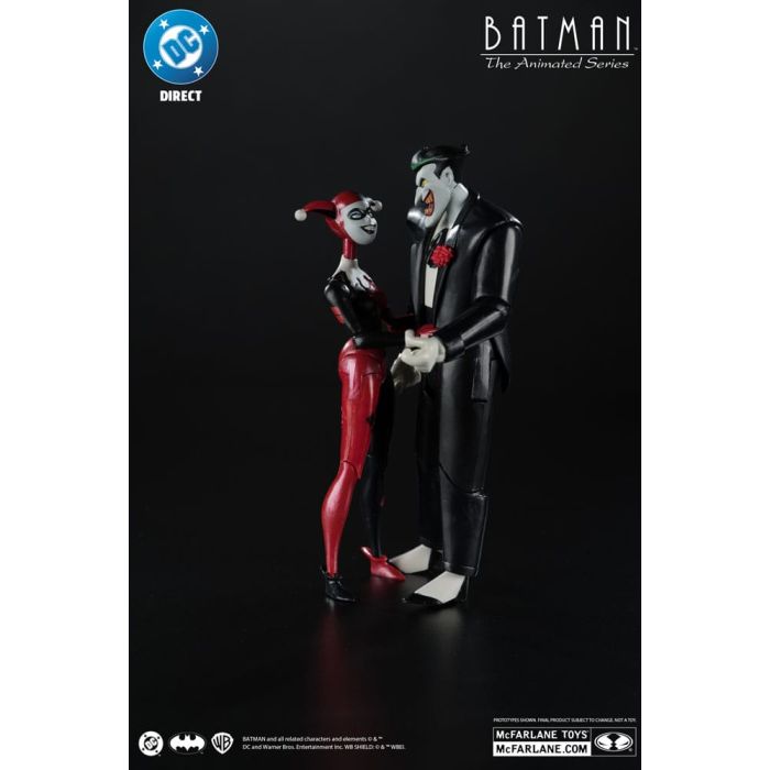 Batman: The Animated Series DC Direct Action Figures Harley Quinn & The Joker (Mad Love) (Gold Label) 18 cm