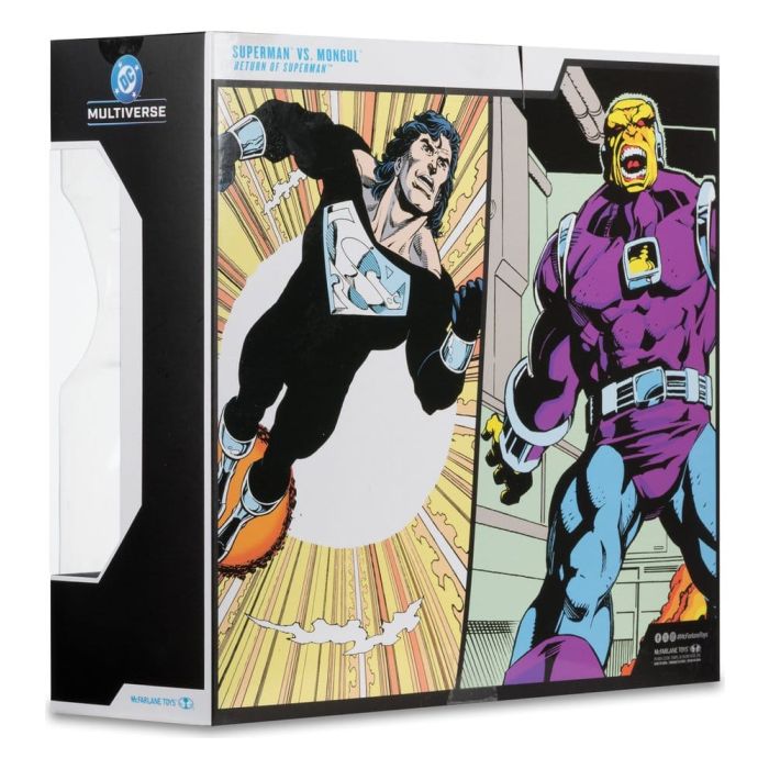 DC Multiverse Megafig Action Figure 2-Pack Mongul vs Superman (Return of Superman) 25 cm