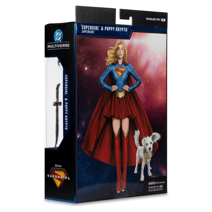 Supergirl (2026) DC Theatrical Deluxe Edition Action Figure Supergirl & Baby Krypto 17 cm
