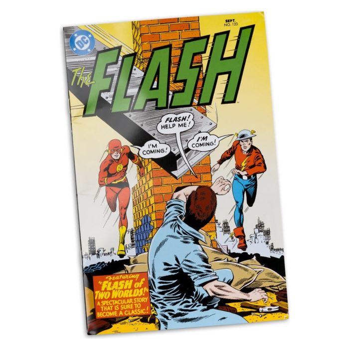 DC Direct Page Punchers Action Figure The Flash Jay Garrick (The Flash #123) (Red Platinum Edition) 18 cm