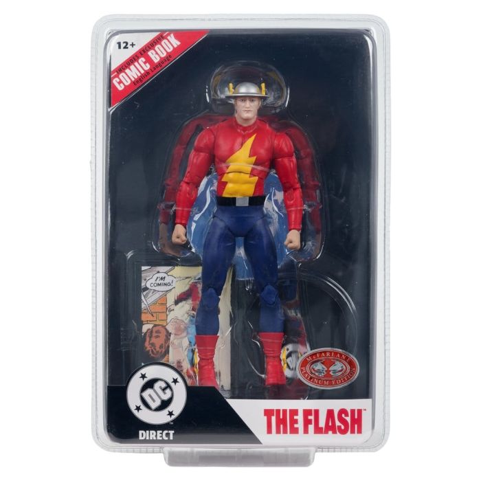 DC Direct Page Punchers Action Figure The Flash Jay Garrick (The Flash #123) (Red Platinum Edition) 18 cm