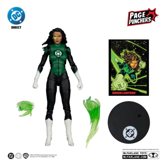 DC Direct Page Punchers Action Figure Jessica Cruz (Green Lanterns # 48) (Red Platinum Edition) 18 cm