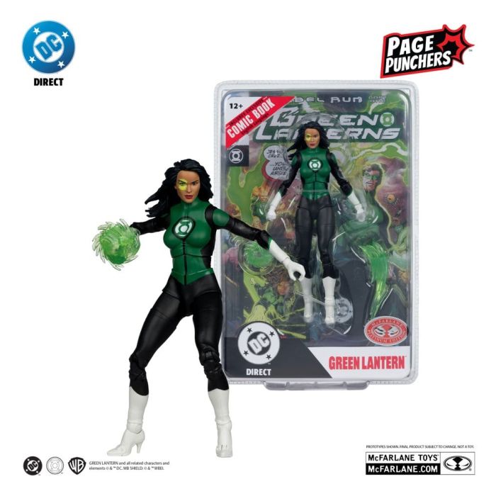 DC Direct Page Punchers Action Figure Jessica Cruz (Green Lanterns # 48) (Red Platinum Edition) 18 cm