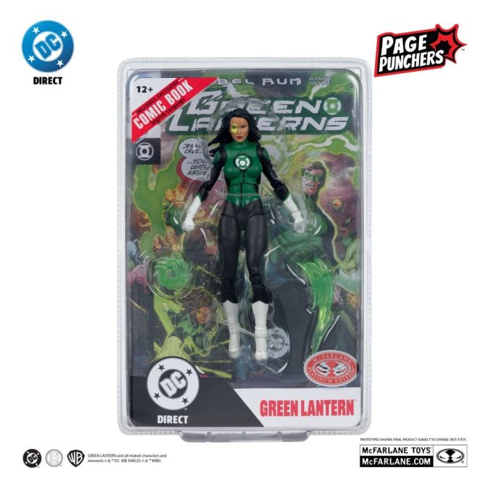 DC Direct Page Punchers Action Figure Jessica Cruz (Green Lanterns # 48) (Red Platinum Edition) 18 cm