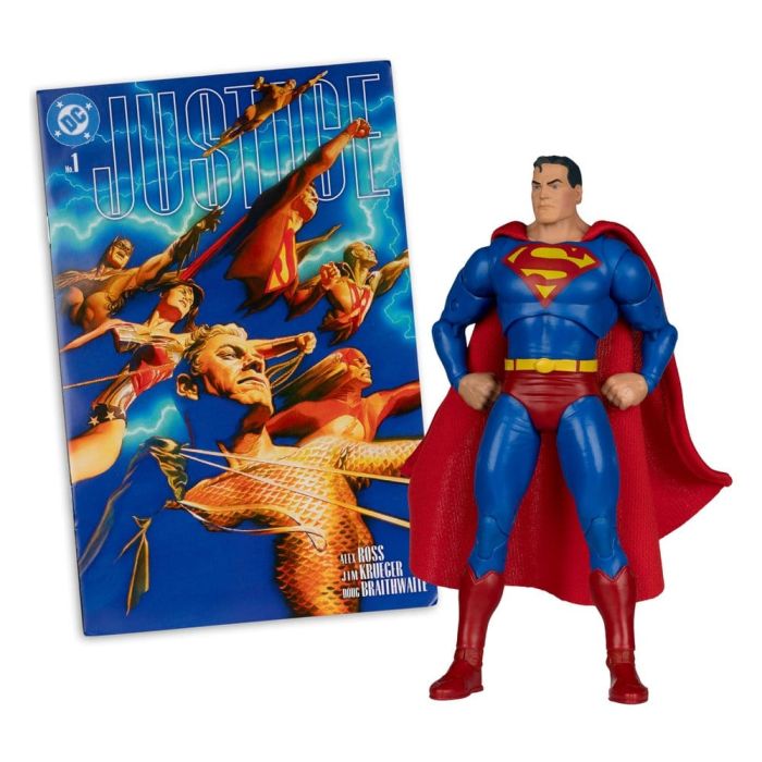 DC Direct Page Punchers Action Figure Superman (Justice #1) (Red Platinum Edition) 19 cm