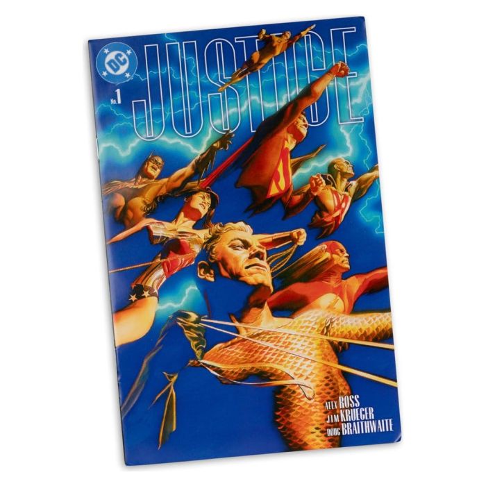 DC Direct Page Punchers Action Figure Superman (Justice #1) (Red Platinum Edition) 19 cm