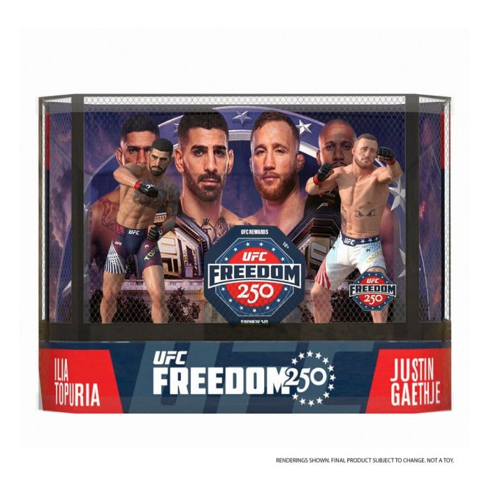 UFC McFarlane’s SportsPicks Action Figures 2-Pack Ilia Topuria vs Justin Gaethje (Freedom 250) 18 cm