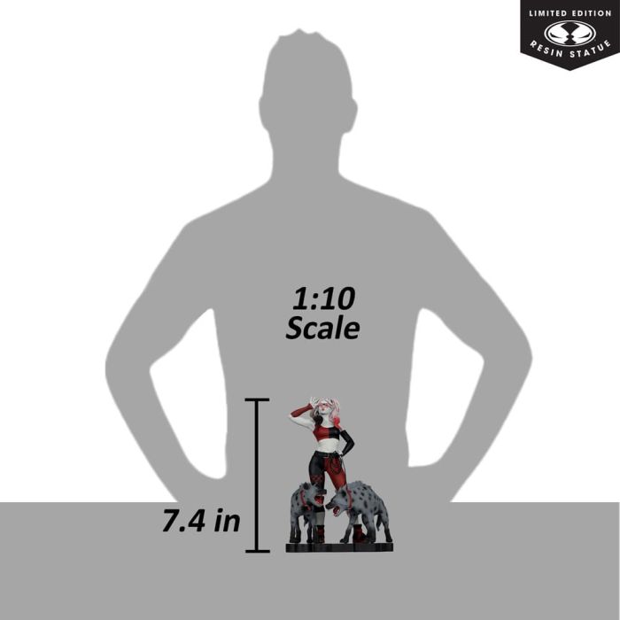 DC Direct Harley Quinn: Red, White & Black Statue 1/10 Harley Quinn by Jenny Frison 19 cm