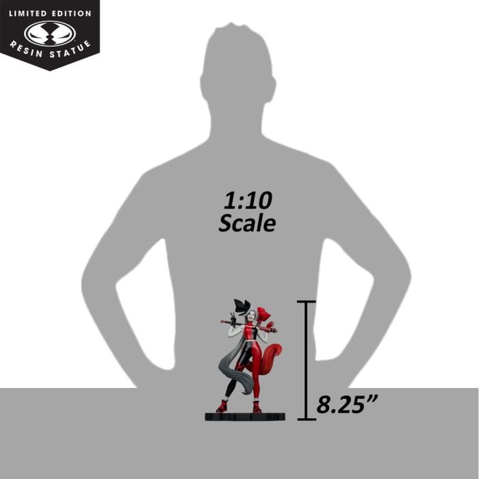 DC Direct Harley Quinn: Red, White & Black Statue 1/10 Harley Quinn by Alex Garner 21 cm
