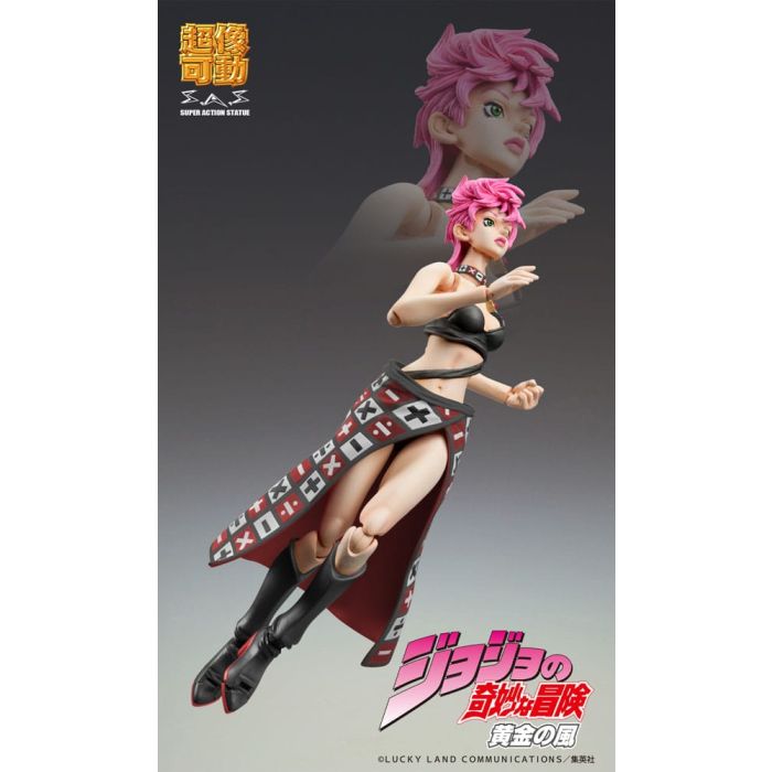 JoJo's Bizarre Adventure Part 5 Super Action Action Figure Chozokado Trish Una Black Ver. 15 cm 