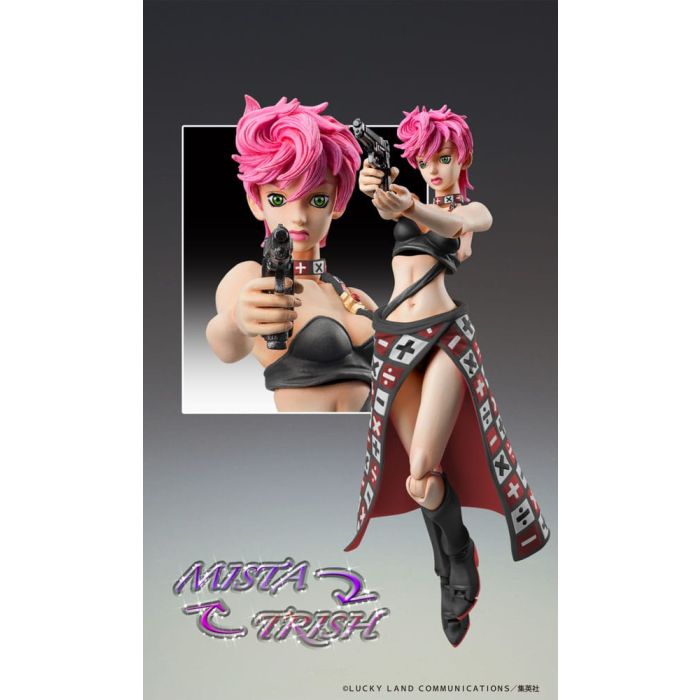 JoJo's Bizarre Adventure Part 5 Super Action Action Figure Chozokado Trish Una Black Ver. 15 cm 
