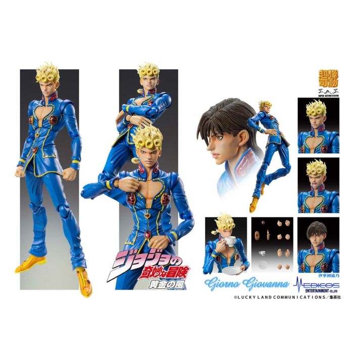JoJo's Bizarre Adventure Part 5: Golden Wind Action Figure Chozokado Giorno Giovanna Second 15 cm
