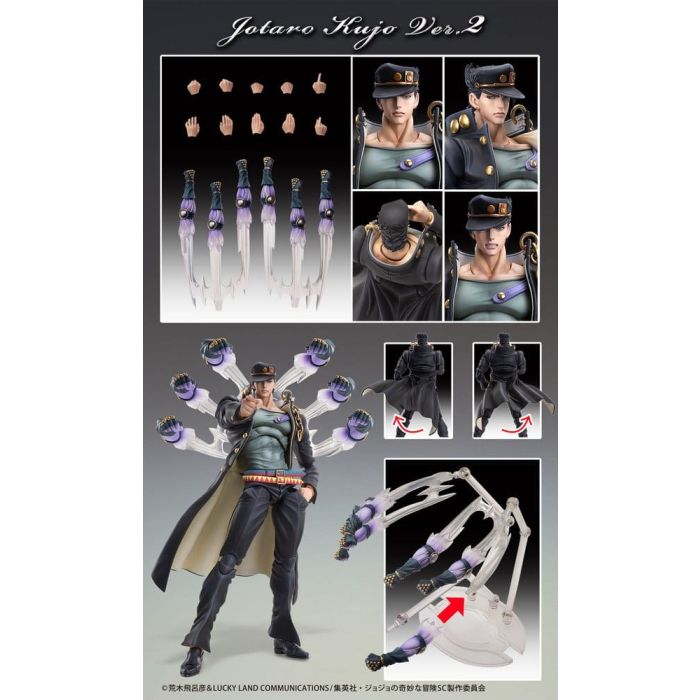 JoJo's Bizarre Adventure: Stardust Crusaders Chozokado Action Figure Jotaro Kujo Ver.2 16 cm