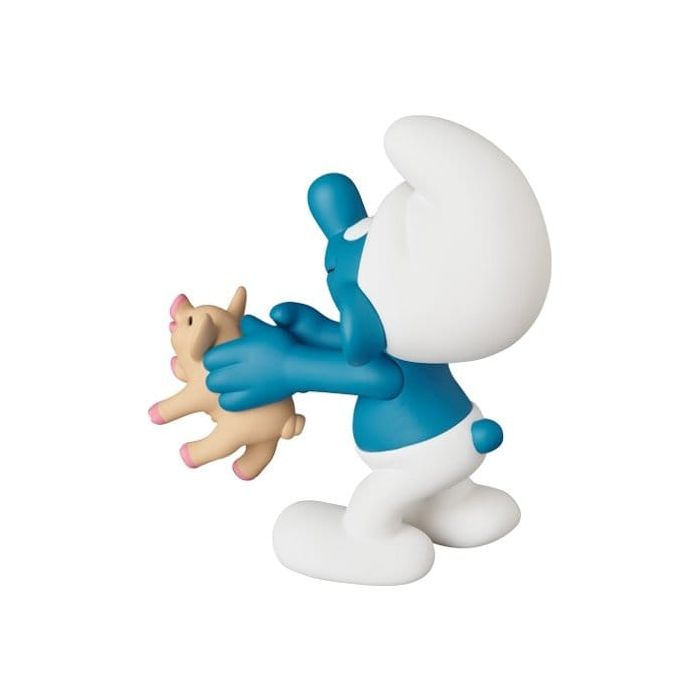 The Smurfs UDF Mini Figure Smurf with Pig 8 cm