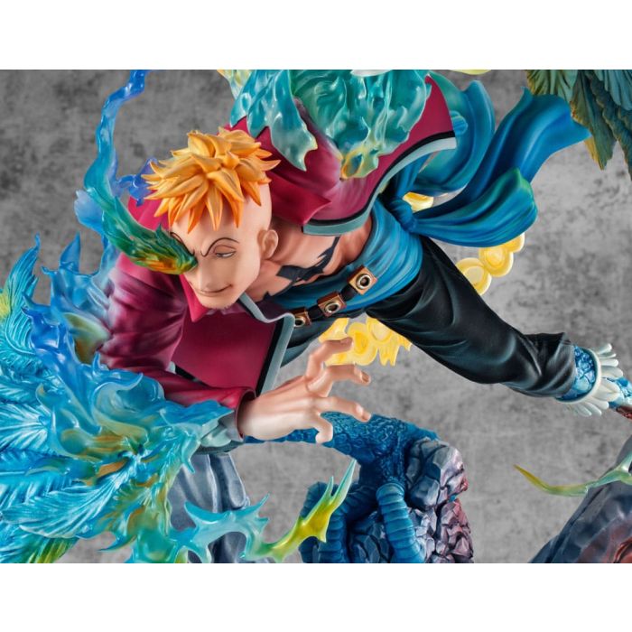 One Piece P.O.P MAS Maximum PVC Statue Marco the Phoenix Leader of 1st group of Whitebeard Pirates 32 cm