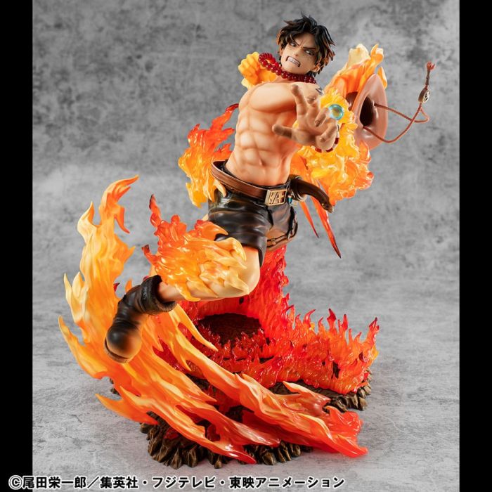 One Piece P.O.P NEO-Maximum PVC Statue Portgas D. Ace 15th Anniversary Super Limited Reprint Ver. 23 cm